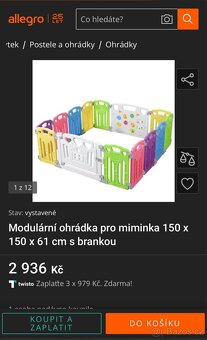 Modulární ohrádka pro miminka s brankou. - 9