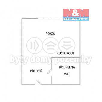 Prodej bytu 1+kk, 23 m², Sokolov, ul. Heyrovského - 9
