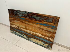 Ambia JÍDELNÍ STŮL, akácie, recyklované dřevo, 160/90/76 cm - 9