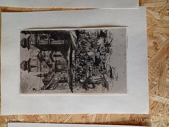 Litografie-praha motiv - 9