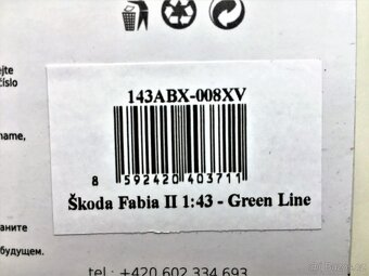 Model ŠKODA Fabia II "GREEN LINE" Abrex 1/43 - 9