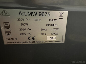 Mikrovlnná trouba - Severin 9675 - pěkná - 9