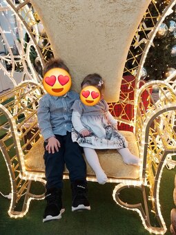 Nádherné sváteční šaty se srnkami, Next, vel. 86 - 9