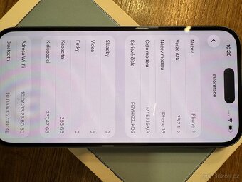 Apple iPhone 16, 256GB, 92%, záruka - 9