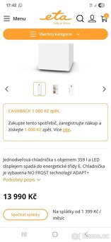 Lednice bez mrazáku ETA 185 CM - 9