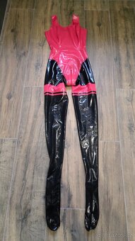 Latexový catsuit pro ženy se dvěma zipy LATE X - 9