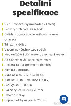 Robotický vysavač / robot vacuum cleaner HOME RV-A35 - 9