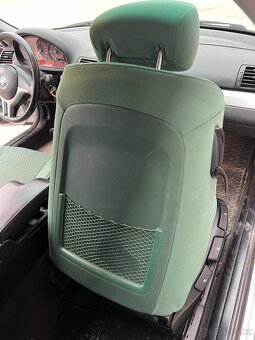 BMW E46 Coupe Interiér CLOTH FLOCK ,,RAUTE,, MINT GREEN - 9