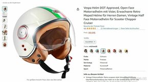 YEMA HELMET Jet helma DW-631 Moped Scooter ECE ¾ velikost S - 9