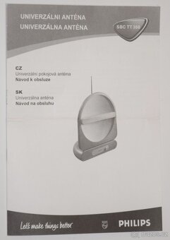Univerzální pokojová anténa PHILIPS, zesil.integrovaný - 9
