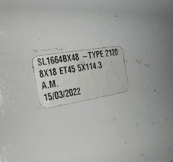 5X114,3 Speedline Corse flowforming Type 2120 8x18 - 9