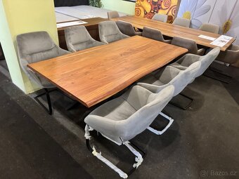 Luxusní NOVÝ Jídelní set s 6 křesly a stolem Akát - 9