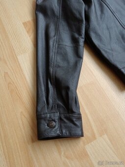 100% KOŽENÁ pánská hnědá měkká bunda UNION RIVER - 9