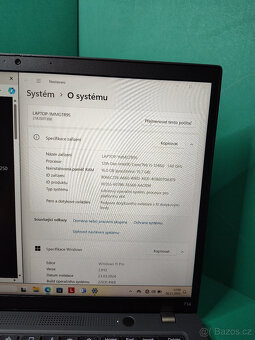 Lenovo Thinkpad t14 g3 i5-1245u 16GB√512GB√FHD√1rok.Zár.√DPH - 9