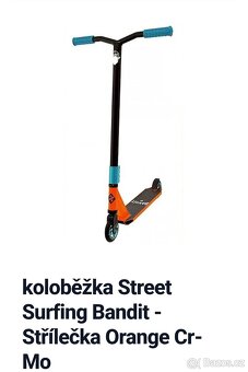 KOLOBEZKA BANDIT STREET SURFING ORANZOVÁ - 9