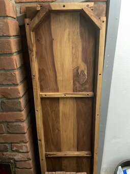 Dřevěná lavice masivní dřevo Sheesham - 9