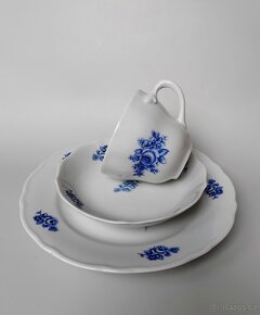 Starožitné porcelánové snídaňové trio Bavaria Porzellan 1918 - 9