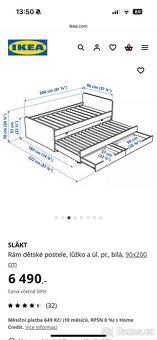 Postel s výsuvem IKEA SLAKT - 9