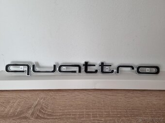 Audi QUATTRO NAPIS OZNACENIE LOGO DO MASKY - 9
