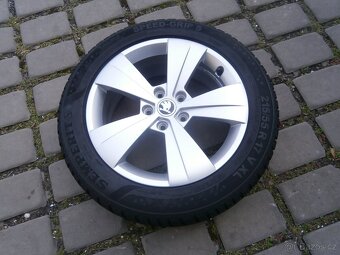 ALU KOLA 5 X 112 ŠKODA ORIGINÁL 215 55 17 SUPERB - 9