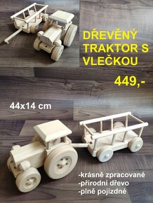 Dřevěný vlak, dřevěný vláček- více druhů - 9