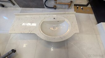 Umyvadlo z mramoru 125cm - 9