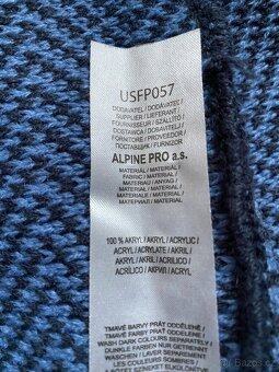 Nová unisex zimní kruhová šála ALPINE PRO - modro-černá - 9