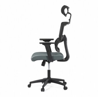 Kancelářská židle, houpací mechanismus, šedá síťovina, B1025 - 9