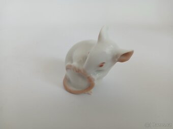 Porcelánová figurka - myška - Kodaň - 9