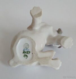 Starožitná porcelánová figurka psa - Kodaň - 9
