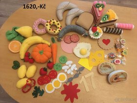 Potraviny z filcu - na hraní do dětské kuchyňky - 9