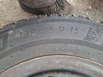 Zimní pneumatiky 195/65/15 sada volkswagen - 9