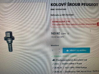 ALU KOLA ORIGINAL PEUGEOT 5x108 vel.6,5x16 - 9