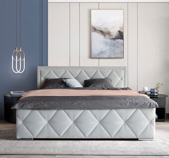 Nová postel 180x200 + topper zdarma - 9