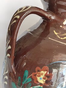 VELKÝ DŽBÁN, POZDIŠOVSKÁ KERAMIKA, značený, 28cm - 9