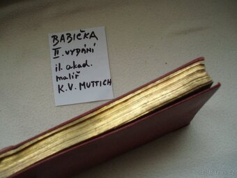 stará kniha Babička-B.Němcová-pozlacená - 9