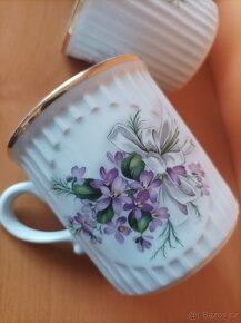 HRNÍČKY NA KÁVU  menší - NOVÉ sady po 6ks - 9