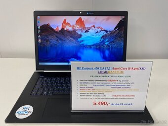 HP Probook 470 G5 17,3“/Intel Core i5-8.gen/SSD 240GB/RAM 4G - 9
