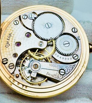 MIMOŘÁDNÉ PÁNSKÉ KAPESNÍ HODINKY OMEGA V ETUI- FUNKČNÍ - 9