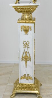 Zámecké podlahové lampy - mramor - bronz - 218 cm - 9