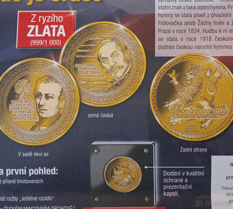 Investiční sběratelská sada medailí Národní hymna - 9