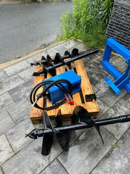 Hydraulický vrták pro nakladače a bagry od 0,7t do 3,5t. - 9