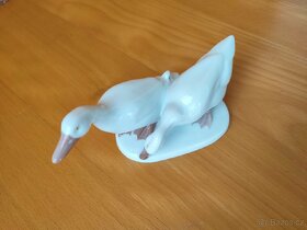 STARA PORCELÁNOVÁ SOCHA, HUSY, značky ROSENTHAL. - 9