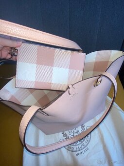 Krásná oboustranná kabelka Lauren Ralph Lauren Rose nová - 9