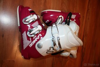 dievcenské lyže Atomic 90 cm , lyžaky Lange - 9