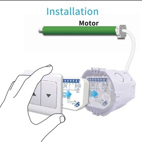 Prodám žaluziový wifi Tuya modul s RF ovladačem - 9