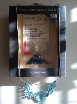 Stříbrné náušnice PRESENCE, Stříbrný náhrdelník SWAROVSKI - 9