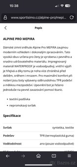 Dámské sněhule Alpine Pro vel.37 - 9