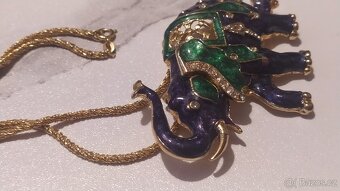 Řetízek s přívěskem sloník 1950-70 - 9