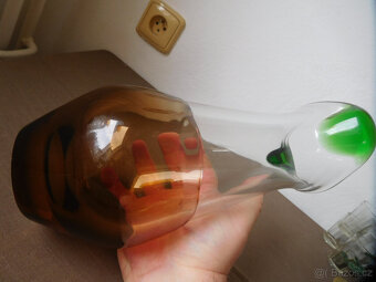 VÁZA - LADISLAV PALEČEK - ŠKRDLOVICE -HUTNÍ SKLO - 9